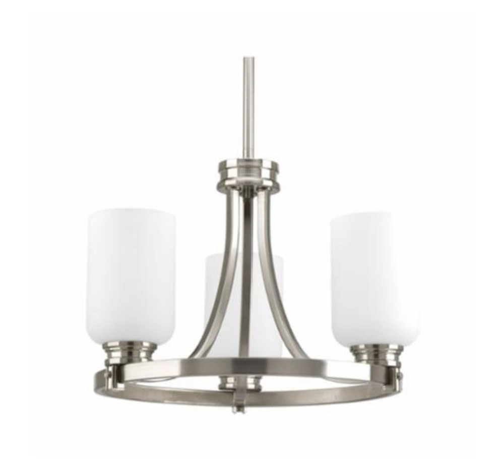 Chandelier Progress Lighting Inspire 3 Light Brushed Nickel P3954-09